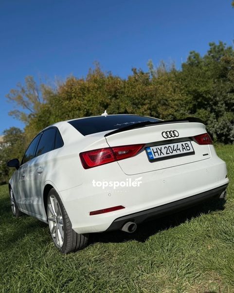 Спойлер багажника Audi A3 8V 2013-2020 стиль М4 (ABS пластик) дактейл Ауді Ауди А3 (чорний глянець) A3-M4 фото