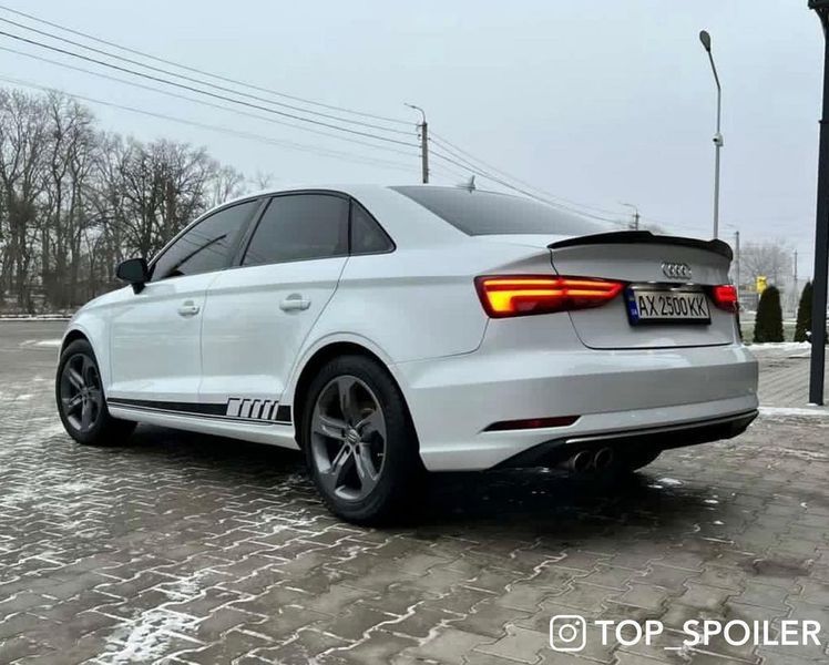 Спойлер багажника Audi A3 8V 2013-2020 стиль М4 (ABS пластик) дактейл Ауді Ауди А3 (чорний глянець) A3-M4 фото