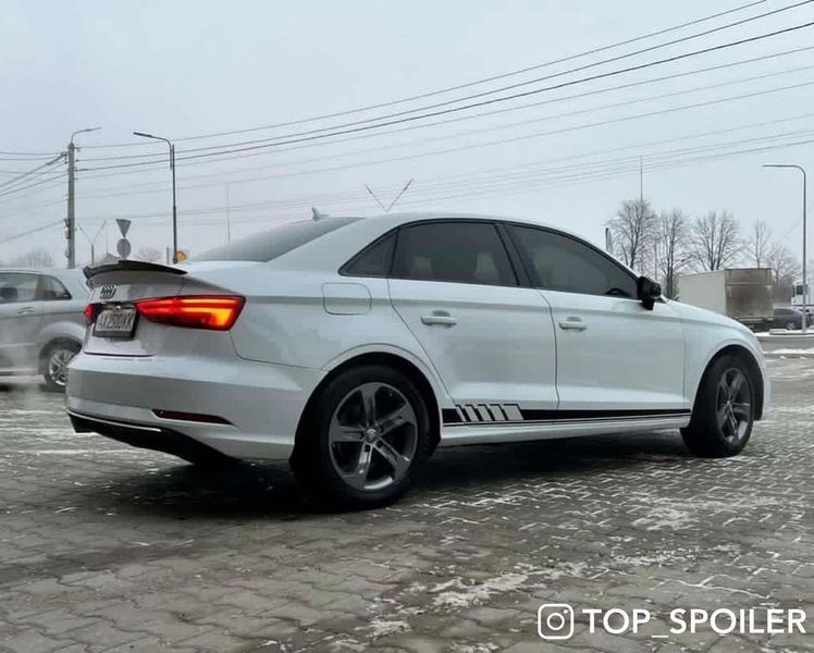 Спойлер багажника Audi A3 8V 2013-2020 стиль М4 (ABS пластик) дактейл Ауді Ауди А3 (чорний глянець) A3-M4 фото