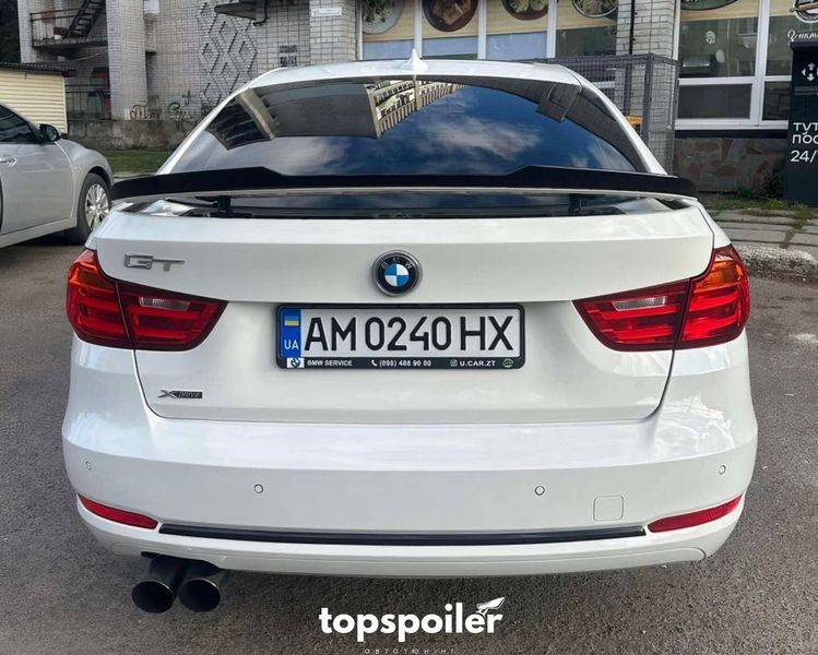 Спойлер багажника BMW 3 GT F34 2013-2020 стиль М4 (ABS пластик) дактейл БМВ ф34 (чорний глянець) F34-M4 фото