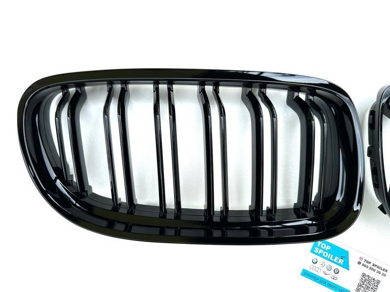 Решітка радіатора BMW 3 E90 2009-2012 стиль М (ніздрі, ноздри БМВ Е90) чорний глянець E90-M фото