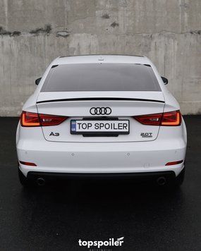 Спойлер багажника Audi A3 8V 2013-2020 стиль S3 (ABS пластик) сабля Ауді Ауди А3 (чорний глянець) A3-S3 фото