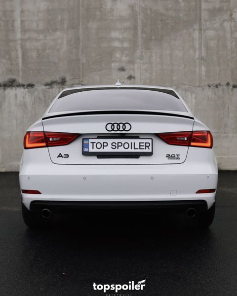 Спойлер багажника Audi A3 8V 2013-2020 стиль S3 (ABS пластик) сабля Ауді Ауди А3 (чорний глянець) A3-S3 фото