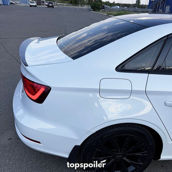 Спойлер багажника Audi A3 8V 2013-2020 стиль S3 (ABS пластик) сабля Ауді Ауди А3 (чорний глянець) A3-S3 фото
