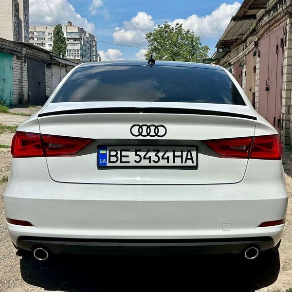 Спойлер багажника Audi A3 8V 2013-2020 стиль S3 (ABS пластик) сабля Ауді Ауди А3 (чорний глянець) A3-S3 фото