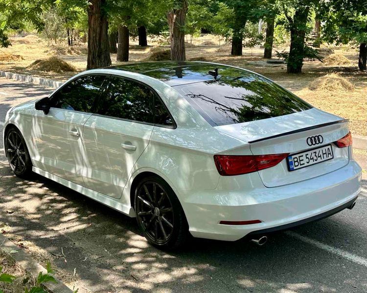 Спойлер багажника Audi A3 8V 2013-2020 стиль S3 (ABS пластик) сабля Ауді Ауди А3 (чорний глянець) A3-S3 фото