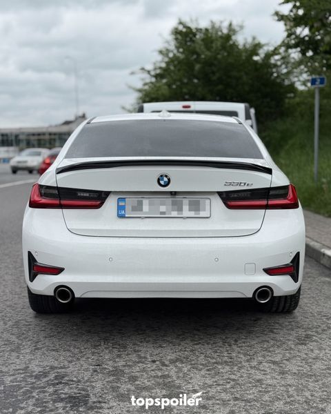 Спойлер багажника BMW 3 G20 2019+ стиль МP (ABS пластик) БМВ (чорний глянець) G20-MP фото