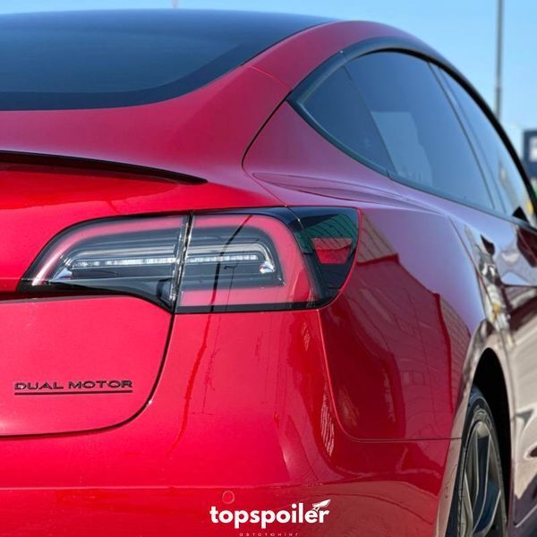 Спойлер багажника Tesla Model 3 2017-2022 (ABS пластик) сабля Тесла модел 3 (чорний глянець) MOD-3 фото