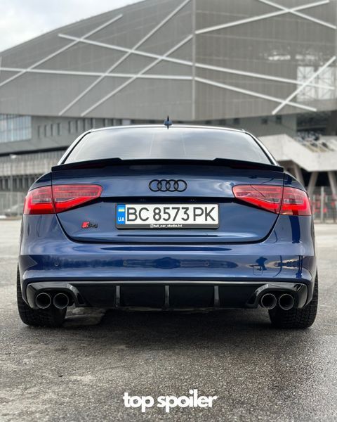 Спойлер багажника Audi A4 B8 2007-2016 стиль M4 (ABS пластик) дактейл Ауді Ауди А4 б8 (чорний глянець) B8-M4 фото