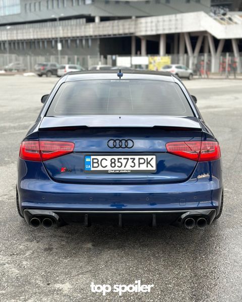 Спойлер багажника Audi A4 B8 2007-2016 стиль M4 (ABS пластик) дактейл Ауді Ауди А4 б8 (чорний глянець) B8-M4 фото