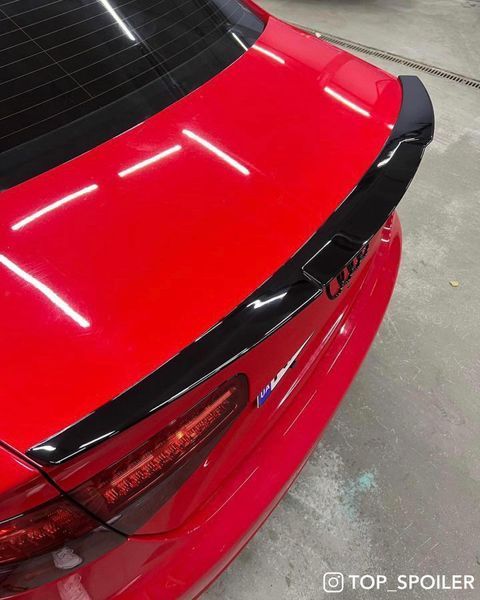 Спойлер багажника Audi A4 B8 2007-2016 стиль M4 (ABS пластик) дактейл Ауді Ауди А4 б8 (чорний глянець) B8-M4 фото