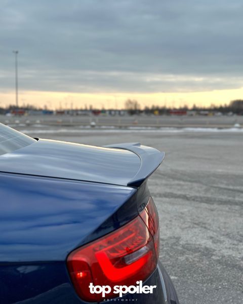 Спойлер багажника Audi A4 B8 2007-2016 стиль M4 (ABS пластик) дактейл Ауді Ауди А4 б8 (чорний глянець) B8-M4 фото