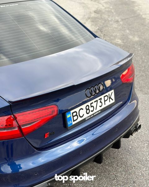 Спойлер багажника Audi A4 B8 2007-2016 стиль M4 (ABS пластик) дактейл Ауді Ауди А4 б8 (чорний глянець) B8-M4 фото