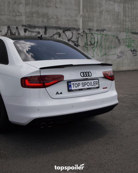 Спойлер багажника Audi A4 B8 2007-2016 стиль M4 (ABS пластик) дактейл Ауді Ауди А4 б8 (чорний глянець) B8-M4 фото