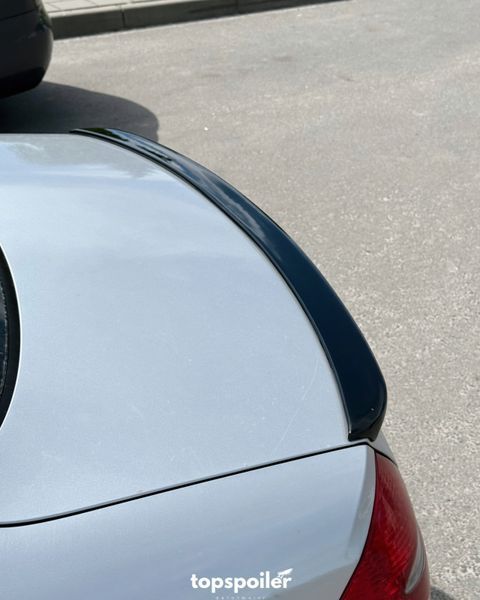 Спойлер багажника Mercedes-Benz E class w211 2002-2007 (ABS пластик) сабля Мерседес 211 (чорний глянець) W211 фото