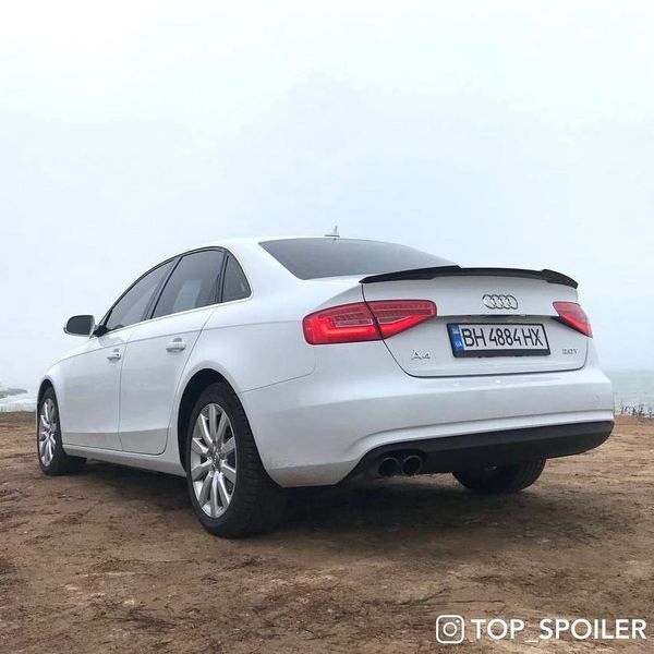 Спойлер багажника Audi A4 B8 2007-2016 стиль M4 (ABS пластик) дактейл Ауді Ауди А4 б8 (чорний глянець) B8-M4 фото