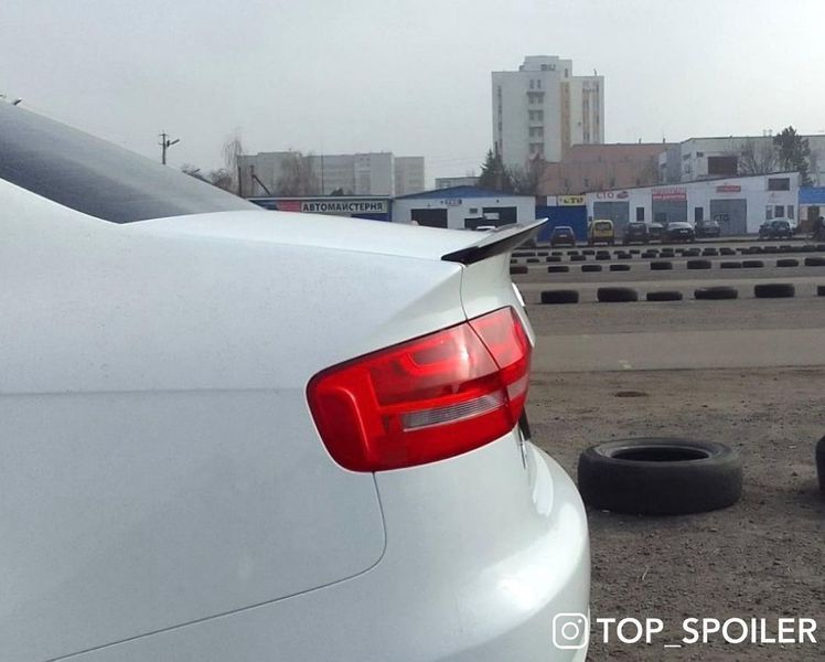 Спойлер багажника Audi A4 B8 2007-2016 стиль M4 (ABS пластик) дактейл Ауді Ауди А4 б8 (чорний глянець) B8-M4 фото