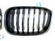 Решітка радіатора BMW X3 G01 / X4 G02 2017-2021 Single line стиль M (ніздрі, ноздри БМВ) чорний глянець G01-G08 фото 3