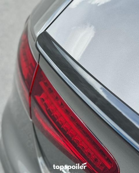Спойлер багажника Audi A4 B8 2007-2016 стиль S4 (ABS пластик) сабля Ауді Ауди А4 б8 (чорний глянець) B8-S4 фото