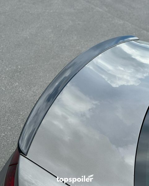 Спойлер багажника Audi A4 B8 2007-2016 стиль S4 (ABS пластик) сабля Ауді Ауди А4 б8 (чорний глянець) B8-S4 фото
