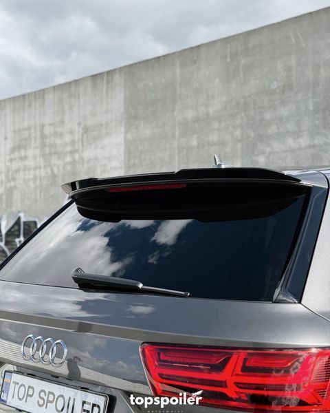 Спойлер багажника Audi Q7 4M 2015-2019 стиль М4 (ABS пластик) Ауді, Ауди ку7 (чорний глянець) Q7-4M фото