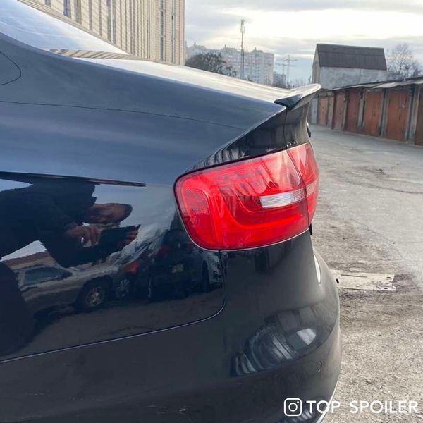 Спойлер багажника Audi A4 B8 2007-2016 стиль S4 (ABS пластик) сабля Ауді Ауди А4 б8 (чорний глянець) B8-S4 фото