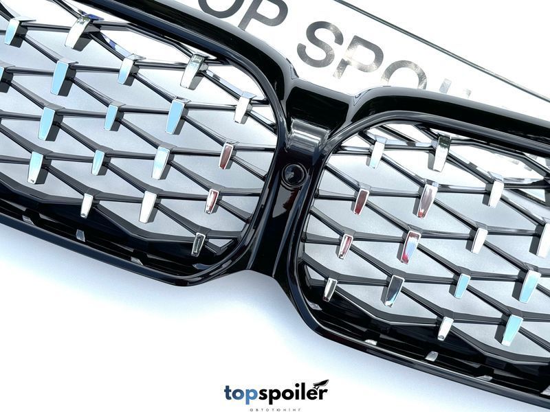 Решітка радіатора BMW 5 G30 / G31 F90 2021+ Diamond chrome (ніздрі, ноздри БМВ G30 Ф90) G30-DIA фото