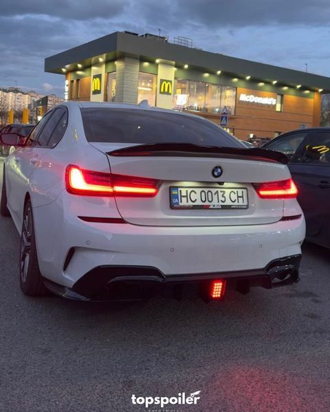 Спойлер багажника BMW 3 G20 2019+ стиль PSM (ABS пластик) БМВ (чорний глянець) G20-PSM фото
