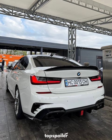 Спойлер багажника BMW 3 G20 2019+ стиль PSM (ABS пластик) БМВ (чорний глянець) G20-PSM фото