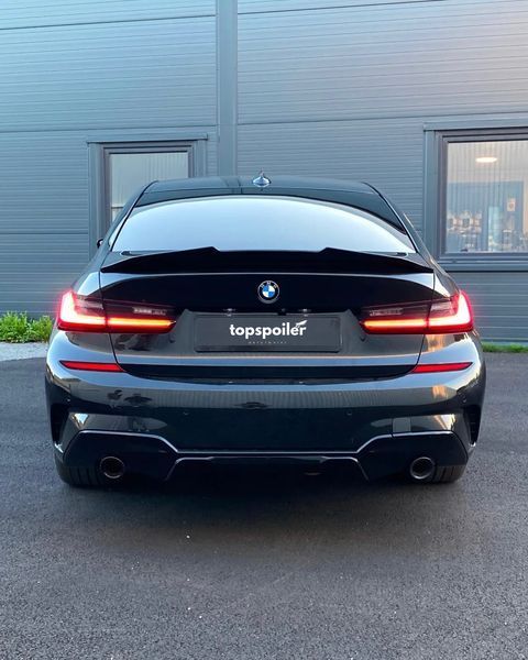 Спойлер багажника BMW 3 G20 2019+ стиль PSM (ABS пластик) БМВ (чорний глянець) G20-PSM фото