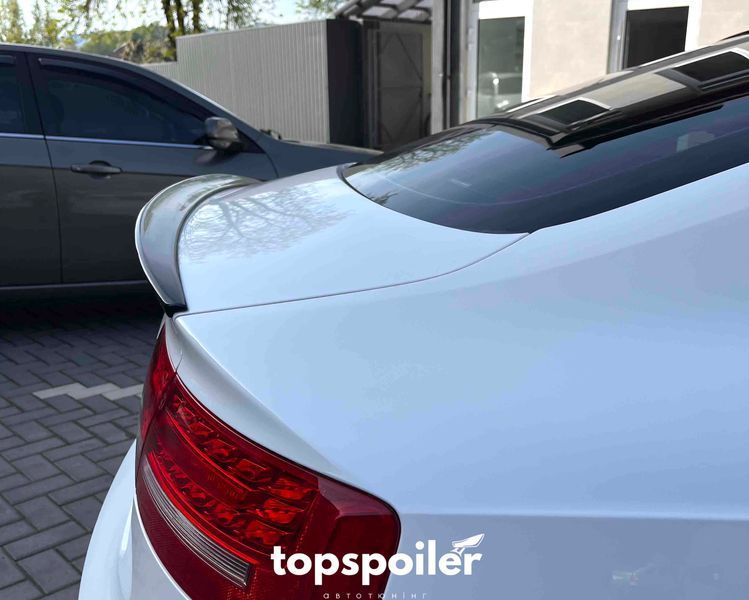 Спойлер багажника Audi A5 8T Sportback 2007-2015 стиль S5 (ABS пластик) сабля Ауді Ауди А5 спортбек (чорний глянець) A5-S5 фото
