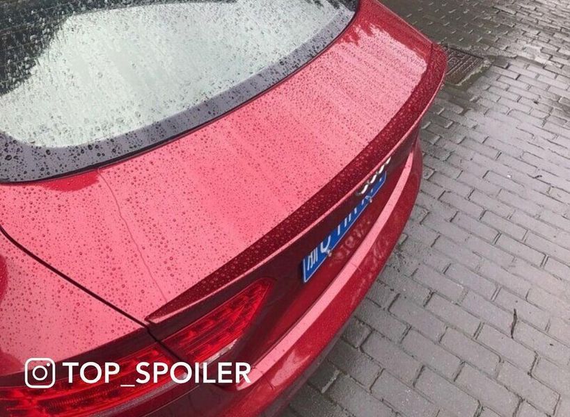 Спойлер багажника Audi A5 8T Sportback 2007-2015 стиль S5 (ABS пластик) сабля Ауді Ауди А5 спортбек (чорний глянець) A5-S5 фото