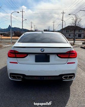 Спойлер багажника BMW 7 G11 G12 2015-2022 стиль М (ABS пластик) БМВ Ж11 Ж12 (чорний глянець) G-11-12 фото