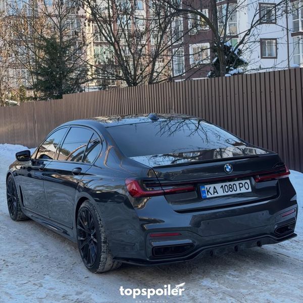 Спойлер багажника BMW 7 G11 G12 2015-2022 стиль М (ABS пластик) БМВ Ж11 Ж12 (чорний глянець) G-11-12 фото