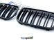 Решітка радіатора BMW X1 F48 / F49 2016-2019 стиль М (ніздрі, ноздри БМВ Ф48 Ф49) чорний глянець F48-M фото 6