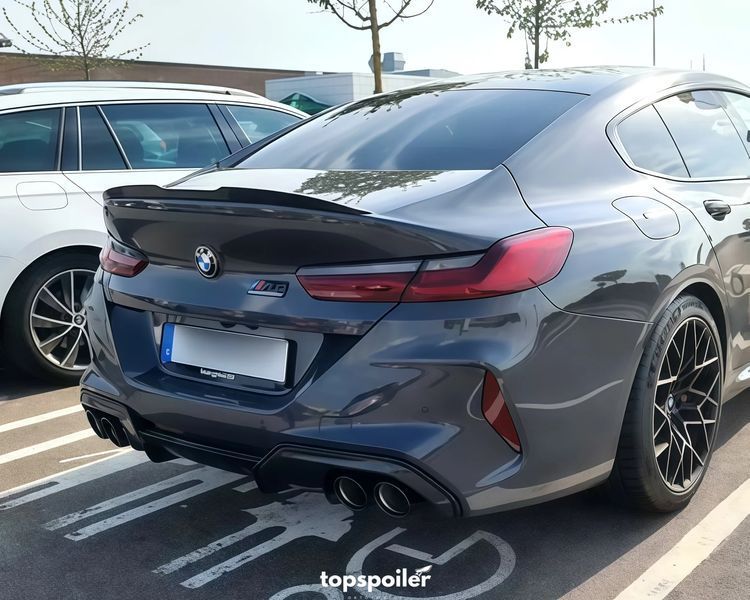 Спойлер багажника BMW 8 G14 G15 G16 2018+ стиль М4 (ABS пластик) БМВ Ж16 (чорний глянець) G16-M4 фото