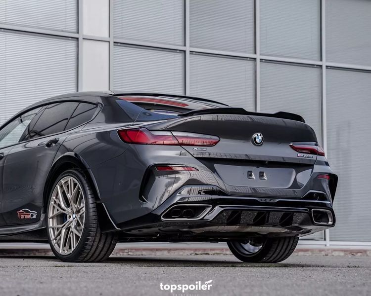 Спойлер багажника BMW 8 G14 G15 G16 2018+ стиль М4 (ABS пластик) БМВ Ж16 (чорний глянець) G16-M4 фото