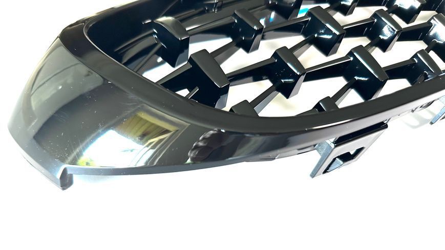 Решітка радіатора BMW 4 F32 / F33 / F36 стиль Diamond (ніздрі, ноздри Ф32 Ф33 Ф36) чорний глянець F32-DIA фото