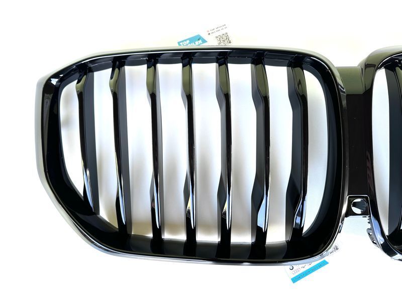 Решітка радіатора BMW X5 G05 2018+ Single line стиль M (ніздрі, ноздри БМВ) чорний глянець G05-1 фото