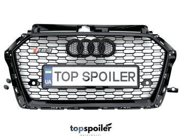 Решітка радіатора Audi A3 2016-2020 в стилі RS3 (решетка Ауди) A3-RS3 фото