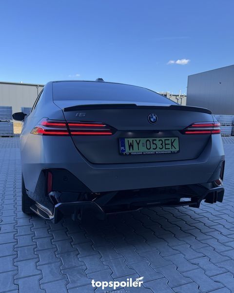 Спойлер багажника BMW 5 G60 i5 2023+ стиль М4 (ABS пластик) сабля БМВ G60 (чорний глянець) G60-M4 фото