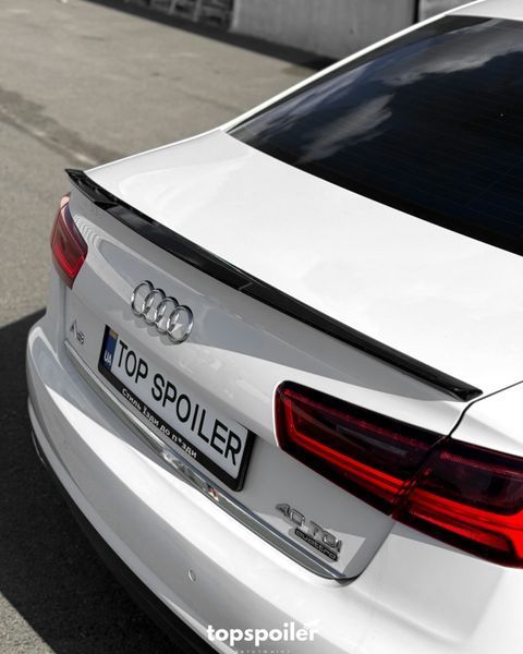Спойлер багажника Audi A6 C7 2012-2017 стиль М4 (ABS пластик) сабля Ауді Ауди А6 (чорний глянець) C7-M4 фото