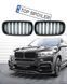 Решітка радіатора BMW X5 F15 / X6 F16 2013-2018 стиль М (ніздрі, ноздри БМВ Ф15 Ф16) чорний глянець F15-F16-M фото 1