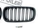 Решітка радіатора BMW X5 F15 / X6 F16 2013-2018 стиль М (ніздрі, ноздри БМВ Ф15 Ф16) чорний глянець F15-F16-M фото 4