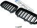 Решітка радіатора BMW X5 F15 / X6 F16 2013-2018 стиль М (ніздрі, ноздри БМВ Ф15 Ф16) чорний глянець F15-F16-M фото 5