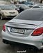 Спойлер багажника Mercedes-Benz C class w205 2014-2019 стиль C63 (ABS пластик) сабля Мерседес 205 (чорний глянець) W205-C63 фото 2