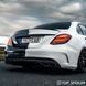 Спойлер багажника Mercedes-Benz C class w205 2014-2019 стиль C63 (ABS пластик) сабля Мерседес 205 (чорний глянець) W205-C63 фото 17