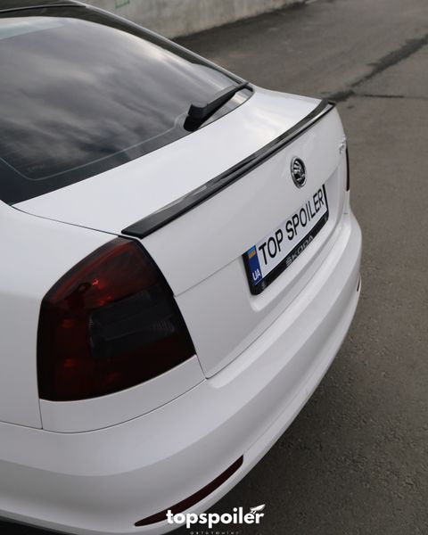 Спойлер багажника Skoda Octavia A5 2006-2014 (ABS пластик) сабля Шкода Октавія А5 (чорний глянець) OC-A5 фото